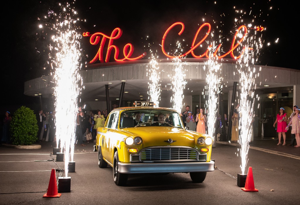 Vintge Checker New York Taxi Wedding Departure, Heather Durham Photography